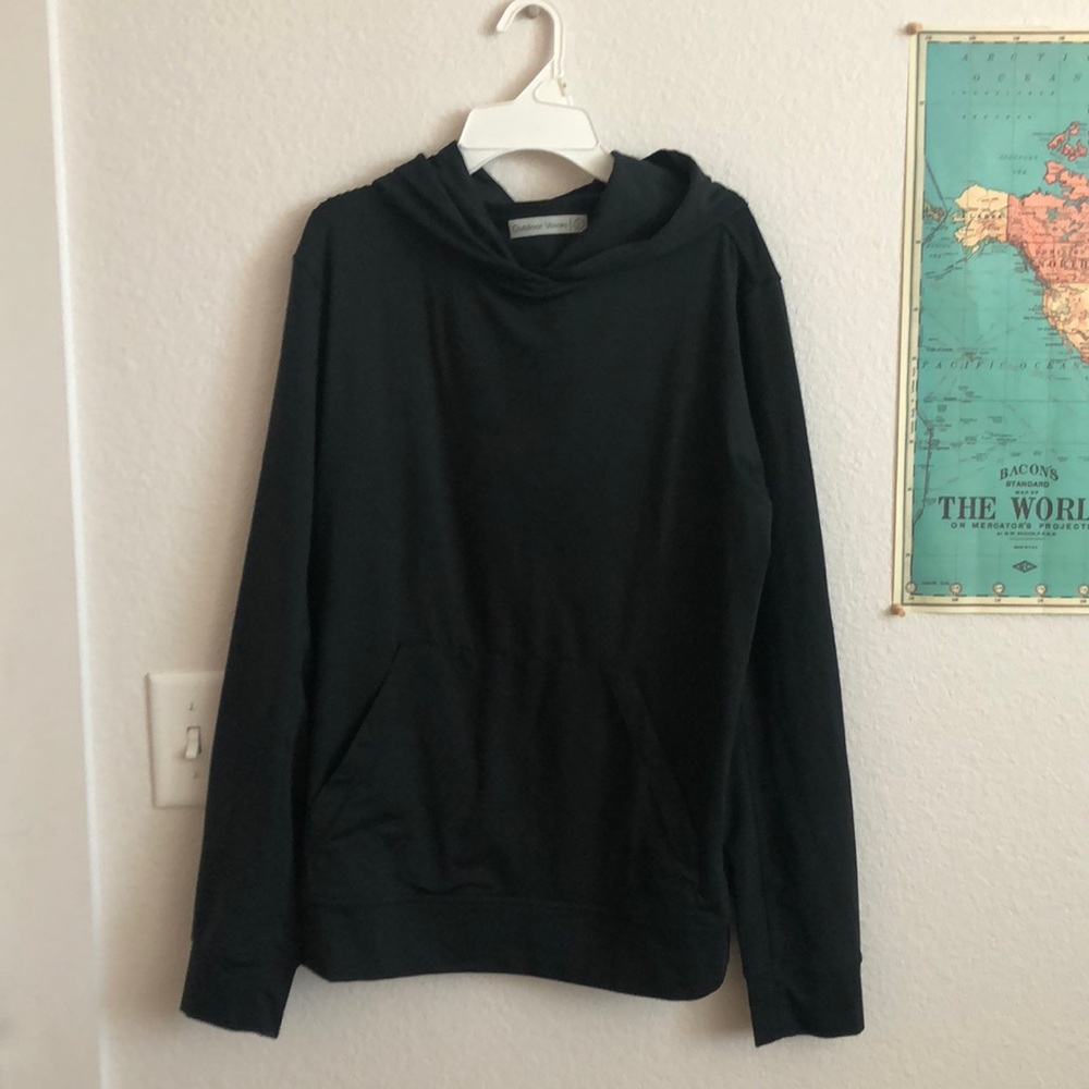 Black outdoor voices hoodie